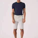 CLAYBOURNE Stretch Slim Fit Chino Shorts - Light Grey - JMOJO - Men's Chino Shorts