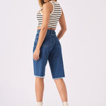 Esme Longline Denim Jorts – Mid Blue - JMOJO - Women's Denim Shorts