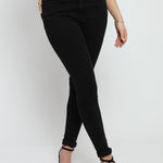 Evora Stretch Denim High Rise Skinny Jeans - Black - JMOJO - Women's Skinny Jeans