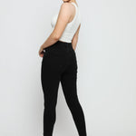 Evora Stretch Denim High Rise Skinny Jeans - Black - JMOJO - Women's Skinny Jeans