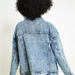 Flint Oversized Denim Jacket – Light Blue - JMOJO - Women's Oversize denim Jacket