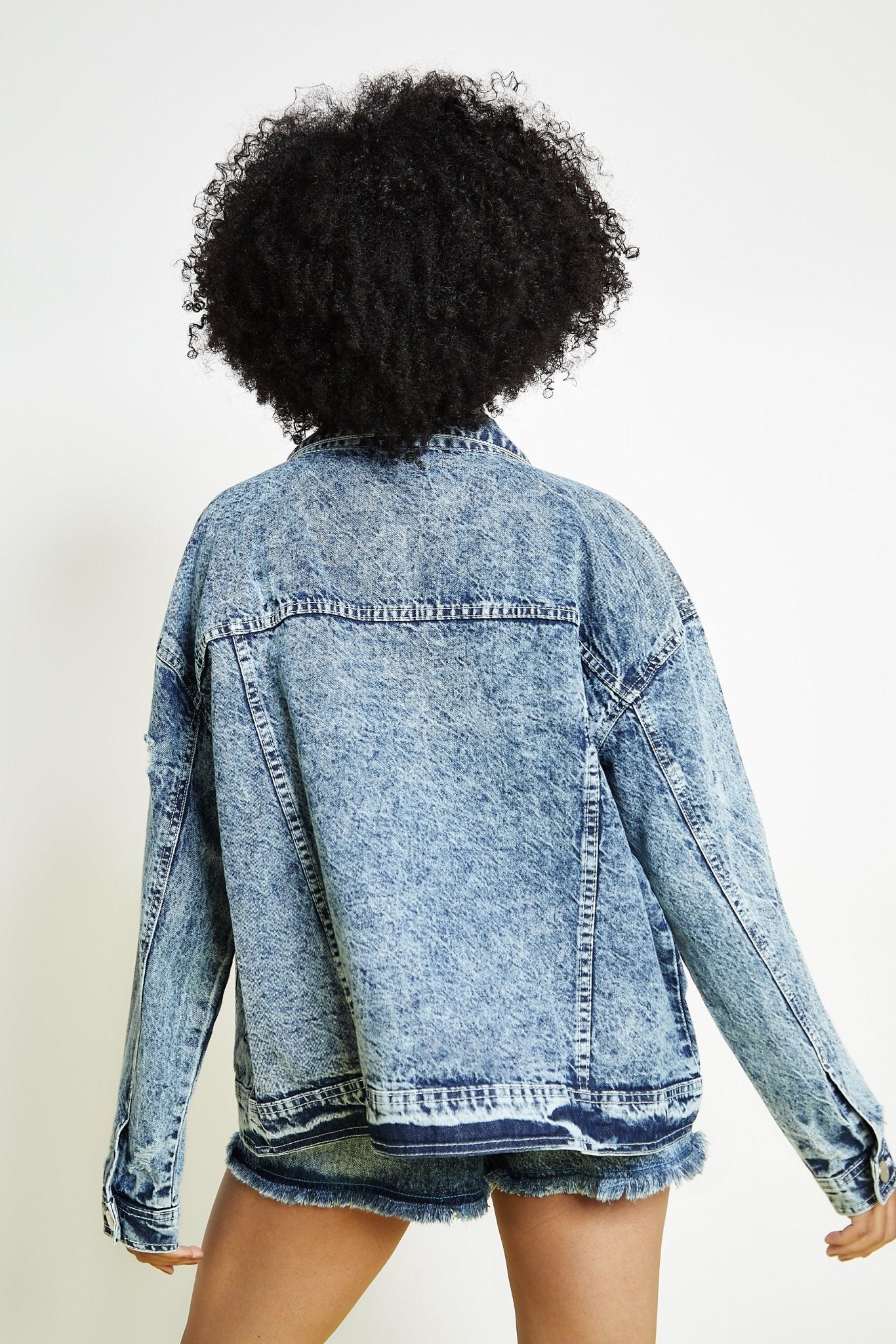 Flint Oversized Denim Jacket – Light Blue - JMOJO - Women's Oversize denim Jacket