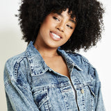 Flint Oversized Denim Jacket – Light Blue - JMOJO - Women's Oversize denim Jacket