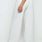 GREY MARL MOJO WIDE LEG JOGGER - JMOJO - Women's Wide Leg Joggers