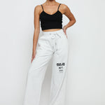 GREY MARL MOJO WIDE LEG JOGGER - JMOJO - Women's Wide Leg Joggers