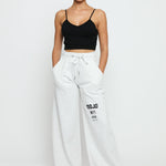GREY MARL MOJO WIDE LEG JOGGER - JMOJO - Women's Wide Leg Joggers