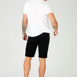 HADSON Stretch Slim Fit Chino Shorts - Black - JMOJO - Men's Chino Shorts