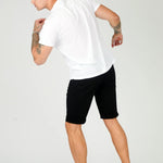 HADSON Stretch Slim Fit Chino Shorts - Black - JMOJO - Men's Chino Shorts