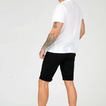 HADSON Stretch Slim Fit Chino Shorts - Black - JMOJO - Men's Chino Shorts