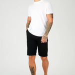 HADSON Stretch Slim Fit Chino Shorts - Black - JMOJO - Men's Chino Shorts