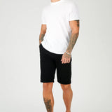 HADSON Stretch Slim Fit Chino Shorts - Black - JMOJO - Men's Chino Shorts