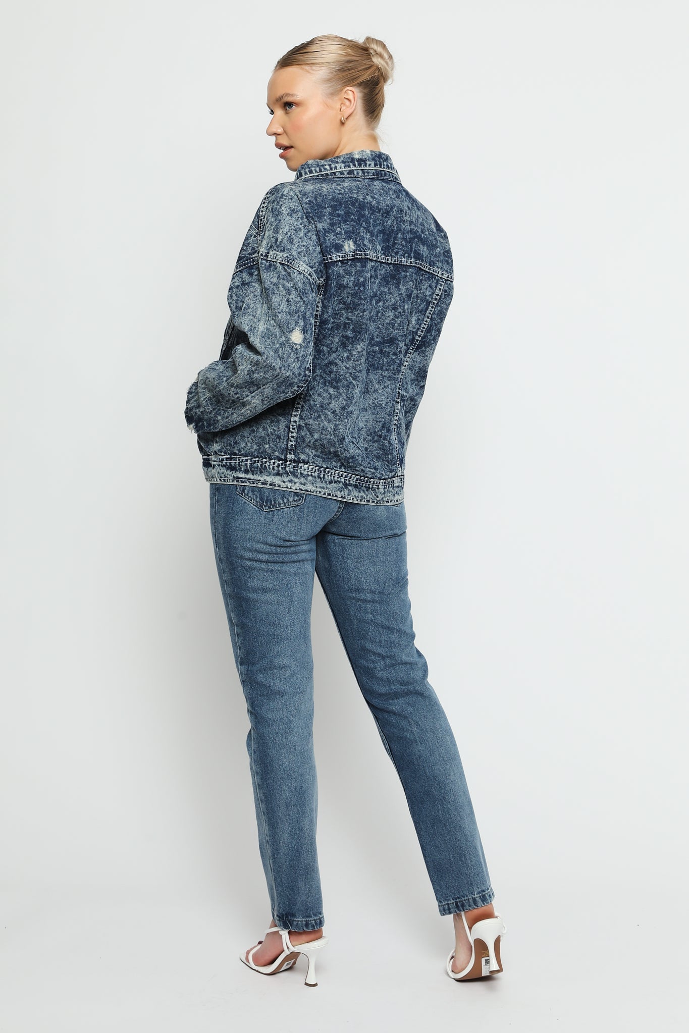 Harbor Oversized Denim Jacket – Blue - JMOJO - Women's Oversize denim Jacket