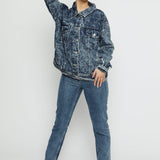 Harbor Oversized Denim Jacket – Blue - JMOJO - Women's Oversize denim Jacket