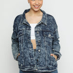 Harbor Oversized Denim Jacket – Blue - JMOJO - Women's Oversize denim Jacket