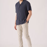 HARLOW Stretch Slim Fit Chino Pants - Cream - JMOJO - Men's Chino Trousers