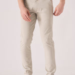 HARLOW Stretch Slim Fit Chino Pants - Cream - JMOJO - Men's Chino Trousers