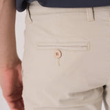 HARLOW Stretch Slim Fit Chino Pants - Cream - JMOJO - Men's Chino Trousers