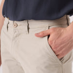 HARLOW Stretch Slim Fit Chino Pants - Cream - JMOJO - Men's Chino Trousers