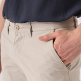 HARLOW Stretch Slim Fit Chino Pants - Cream - JMOJO - Men's Chino Trousers