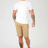 HARWICK Stretch Slim Fit Chino Shorts - Stone Brown - JMOJO - Men's Chino Shorts