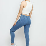 Ivy High Rise Jegging – Mid Blue - JMOJO - Women's Skinny Jean Jegging