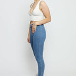 Ivy High Rise Jegging – Mid Blue - JMOJO - Women's Skinny Jean Jegging