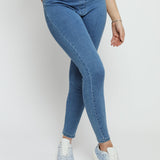 Ivy High Rise Jegging – Mid Blue - JMOJO - Women's Skinny Jean Jegging