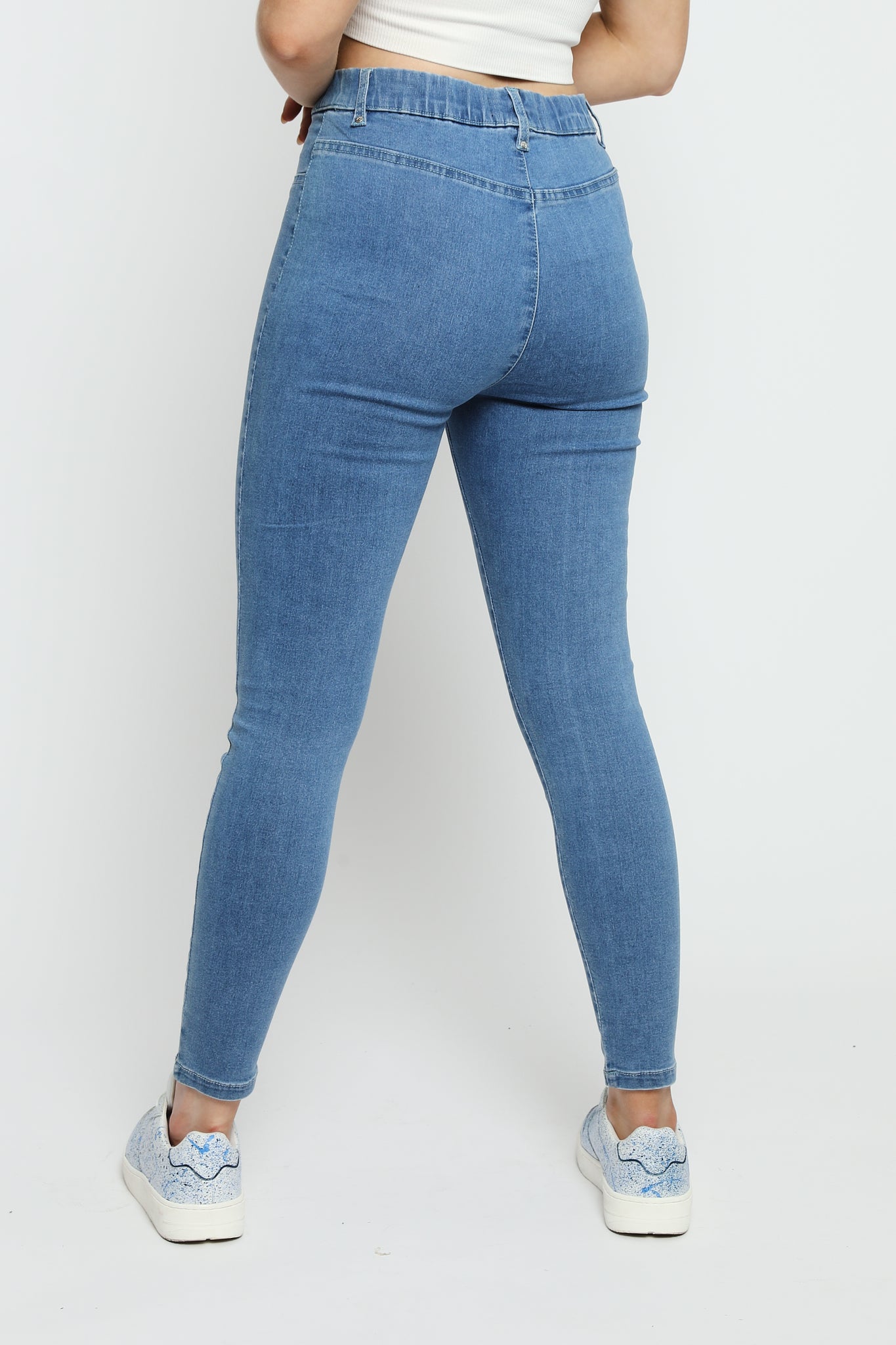 Ivy High Rise Jegging – Mid Blue - JMOJO - Women's Skinny Jean Jegging