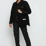 JMOJO DENIM BLACK WASH TOTE BAG - JMOJO - Tote Bags