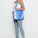 JMOJO DENIM BLUE PRINTED TOTE BAIG - JMOJO - Tote Bags