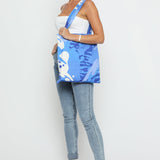 JMOJO DENIM BLUE PRINTED TOTE BAIG - JMOJO - Tote Bags