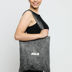 JMOJO DENIM GREY ACID WASH TOTE BAG - JMOJO - Tote Bags