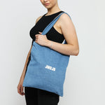 JMOJO DENIM LIGHT WASH TOTE BAG - JMOJO - Tote Bags