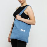 JMOJO DENIM LIGHT WASH TOTE BAG - JMOJO - Tote Bags