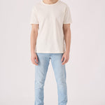 light blue mens jeans slim fit side view full length