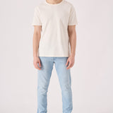 light blue mens jeans slim fit side view full length