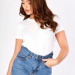 Lila Turn - Up Denim Shorts – Mid Blue Wash - JMOJO - Women's Denim Shorts