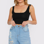 LONGLINE FRAYED DENIM SHORTS - LIGHT BLUE WASH - JMOJO - Women's Denim Shorts