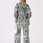 LONGLINE OVERSIZED SHIRT - GREEN - JMOJO - Women's Oversized Shirts
