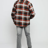 LUMBERJACK FLANNEL CHECK SHIRT - RED - JMOJO - Men's Check Shirts