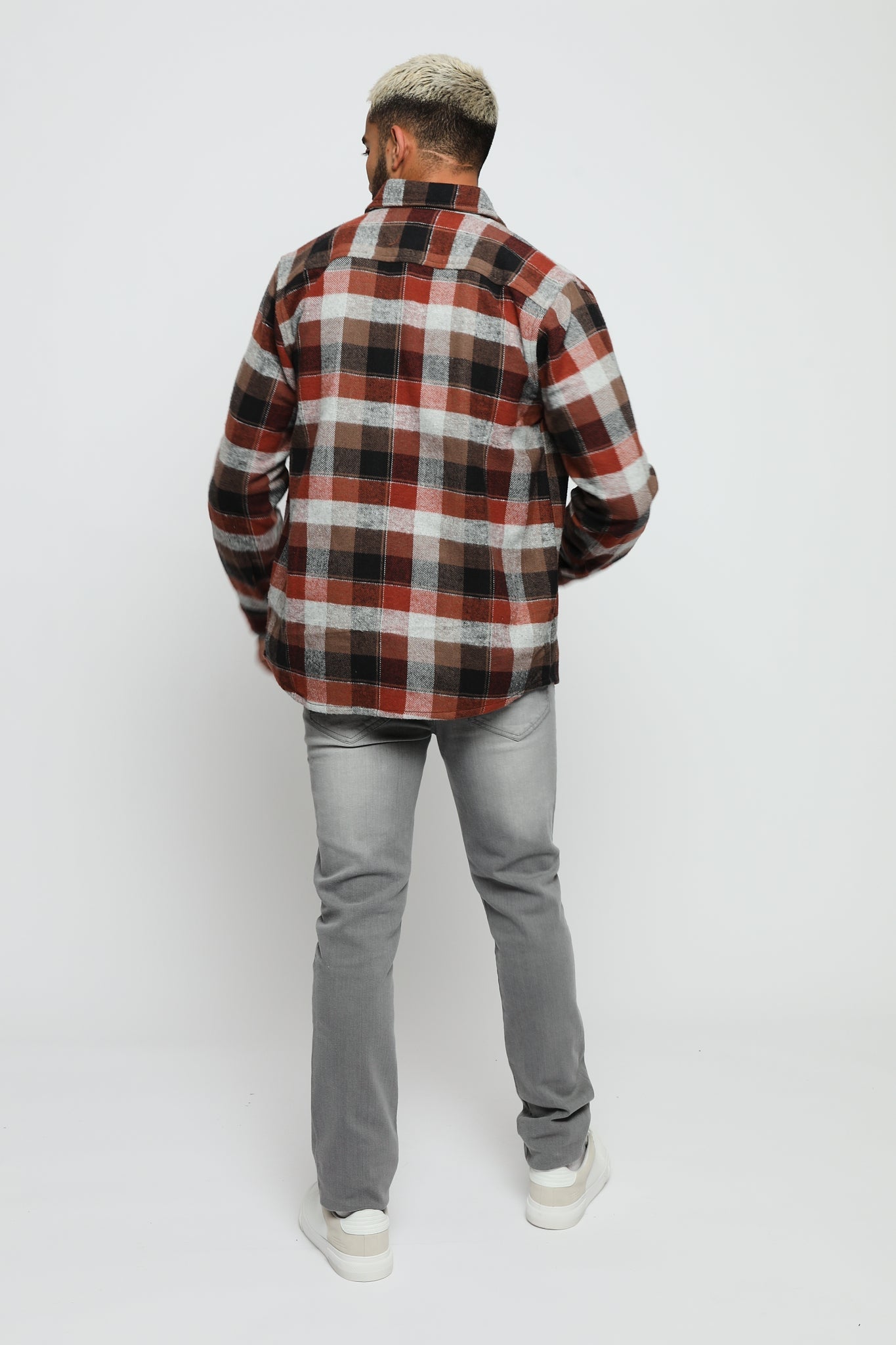 LUMBERJACK FLANNEL CHECK SHIRT - RED - JMOJO - Men's Check Shirts