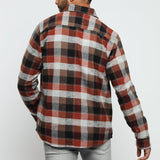 LUMBERJACK FLANNEL CHECK SHIRT - RED - JMOJO - Men's Check Shirts