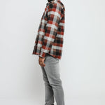 LUMBERJACK FLANNEL CHECK SHIRT - RED - JMOJO - Men's Check Shirts