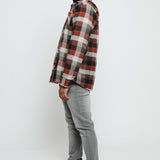 LUMBERJACK FLANNEL CHECK SHIRT - RED - JMOJO - Men's Check Shirts