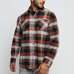 LUMBERJACK FLANNEL CHECK SHIRT - RED - JMOJO - Men's Check Shirts