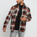 LUMBERJACK FLANNEL CHECK SHIRT - RED - JMOJO - Men's Check Shirts