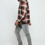LUMBERJACK FLANNEL CHECK SHIRT - RED - JMOJO - Men's Check Shirts