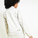 Marble Printed Denim Jacket – Tones of Grey - JMOJO - Women's Printed Denim Jackets