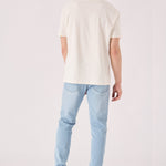 mens light blue slim fit jeans lifestyle full outfit view
