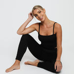 Mirae Bubble Effect Crop Top – Black - JMOJO - Women's Athleisure Crop Top